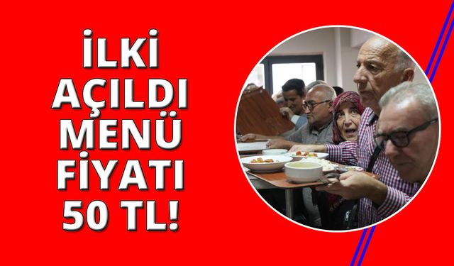 Manisa’da  'Kent Lokantası' açıldı menü 50 TL