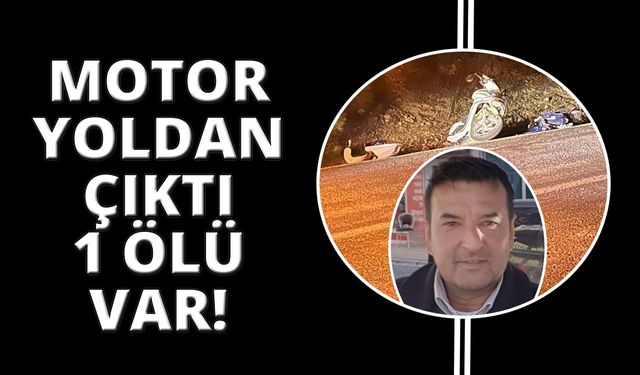 Motosiklet şarampole yuvarlandı: 1 ölü