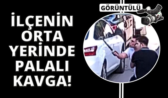 Eline aldığı pala ile tartıştığı kişinin üzerine yürüdü