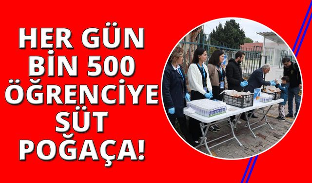 İzmir'de ilçe belediyesi öğrenciye süt ve poğaça dağıtıyor