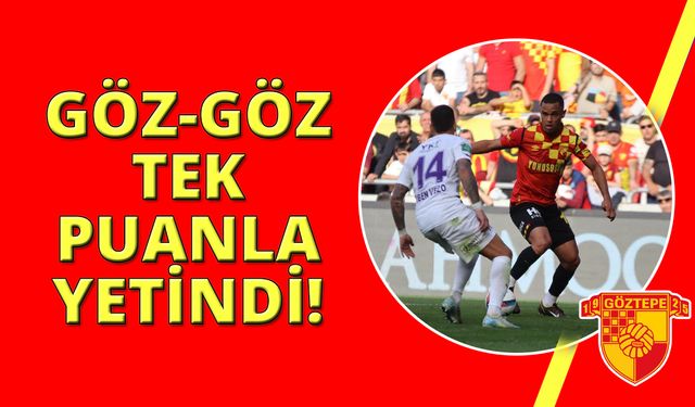 Trendyol Süper Lig: Göztepe: 1 - Eyüpspor: 1