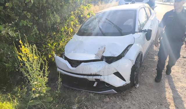 Bodrum’da takla atan araçtan çıkıp kaçtı