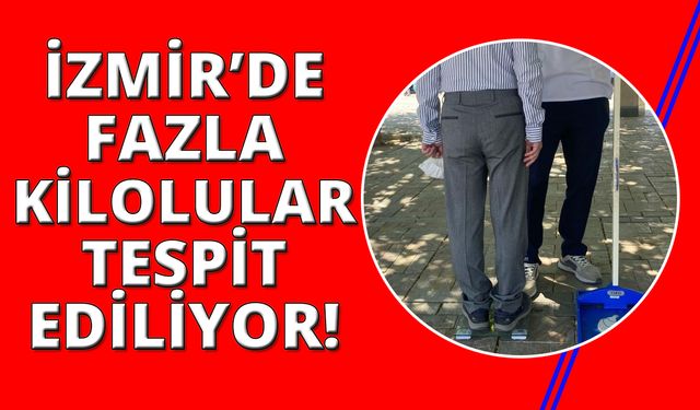 İzmir'de sağlıklı yaşam için boy ve kilo ölçümü uygulaması