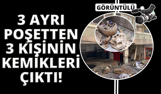 İzmir'de tüyler ürperten olay: 3 poşetten 3 insan iskeleti