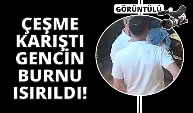 Çeşme'de 17 yaşındaki gencin burnu ısırılarak koparıldı