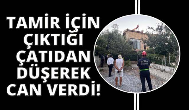 Tamir için çıktığı çatıdan düşerek öldü