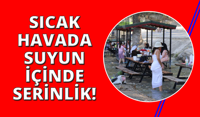 Sıcaklardan bunalan Denizlililer mesire alanlarına akın etti