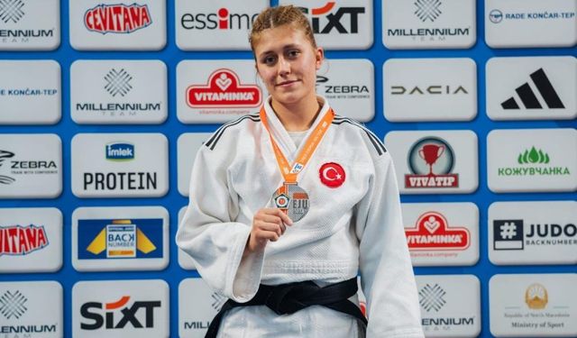 Manisalı Milli Judocu Sura Nil Karasu Avrupa ikincisi oldu