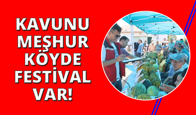 Manisa'nın kavunuyla meşhur köyünde festival var