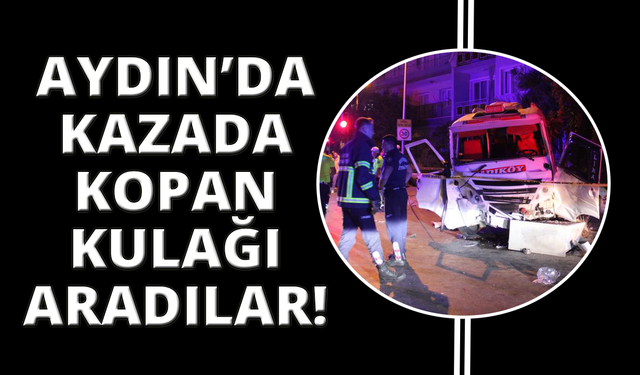 Minibüs ile otomobil çarpıştı: 11 yaralı