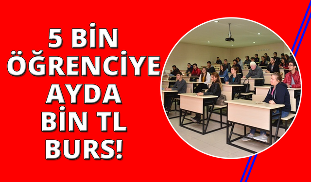 Manisa'da 5 bin üniversiteliye aylık bin lira burs