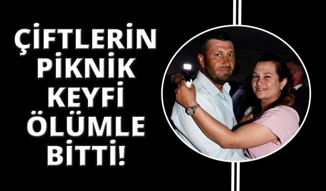 Manisalı çiftin piknik keyfi faciayla bitti