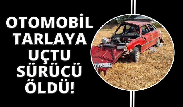 Manisa’da tarlaya uçan otomobilin sürücüsü hayatını kaybetti