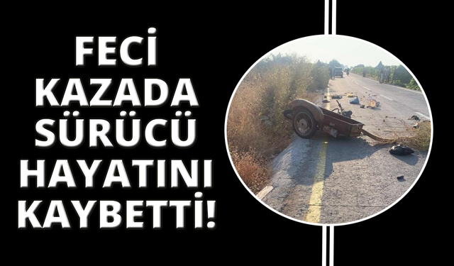 Manisa’da kamyonetle sepetli motosiklet çarpıştı