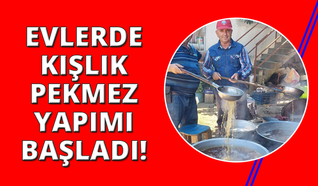 Manisa'da pekmez yapımı başladı