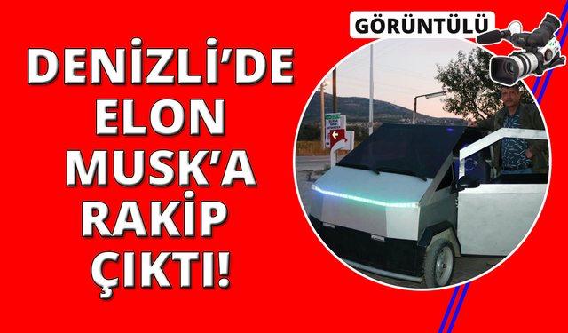 Denizli'de 75 bin TL’ye kendi Cybertruck’ını yaptı