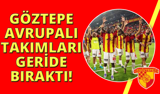 Göztepe, savunma performansıyla Avrupa'daki takımları geçti