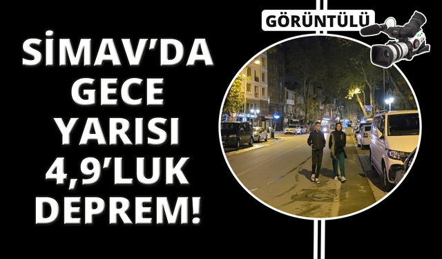 Kütahya Simav'da 4.9 büyüklüğünde deprem