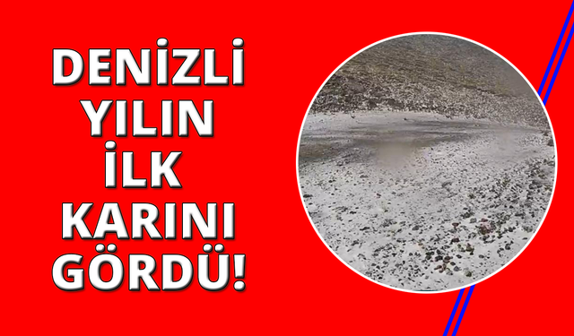 Denizli’ye yılın ilk karı düştü