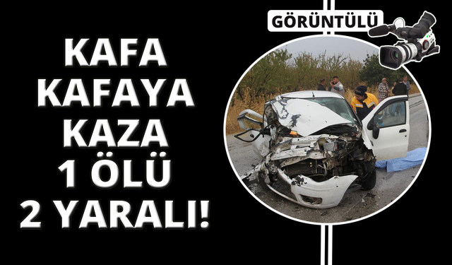 Manisa'da otomobil ile kamyonet kafa kafaya çarpıştı