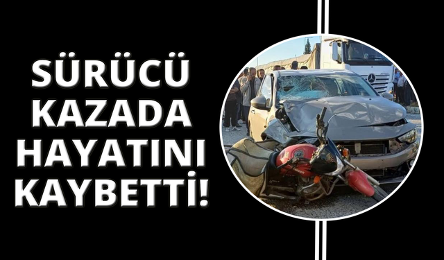 Manisa'da otomomil motosikletle çarpıştı: 1 ölü