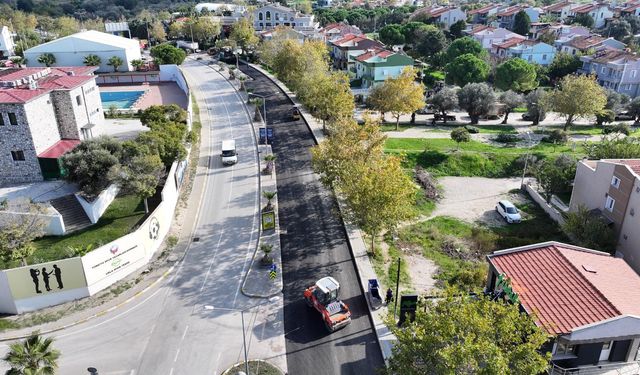 Urla'da iki caddeye yeni çehre