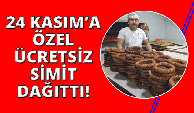 Manisalı fırıncıdan öğretmenlere ücretsiz simit jesti