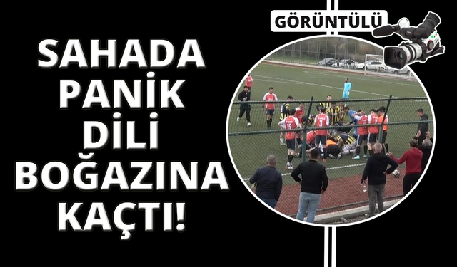 Futbolcunun maçta dili boğazına kaçtı