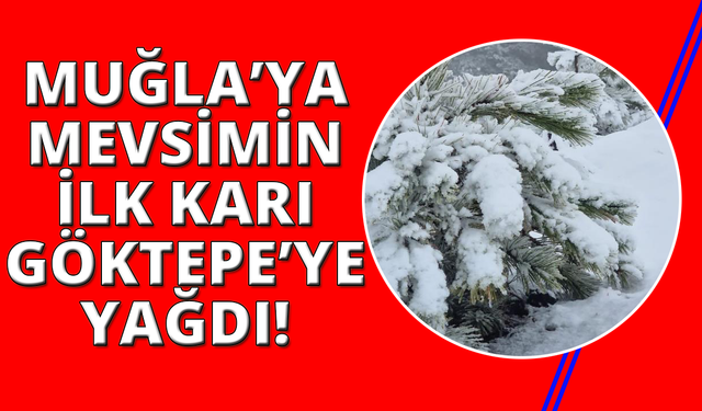 Muğla’ya mevsimin ilk karı yağdı