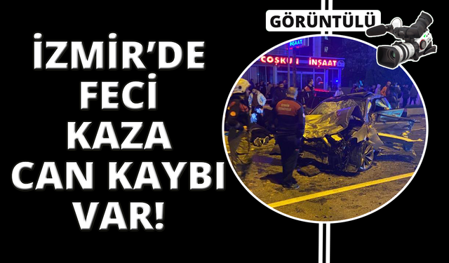 İzmir'de metrelerce yükseğe savrulan motosiklet sürücüsü hayatını kaybetti