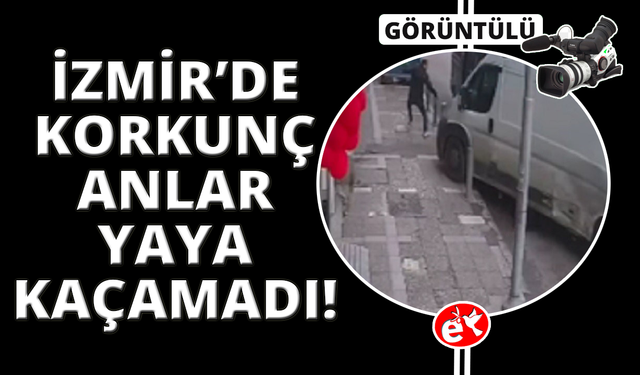 Freni patlayan minibüs, kaldırımdaki yayayı böyle çarptı