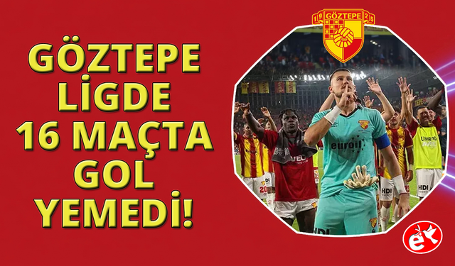 Göztepe ligde 16 maç gol yemedi