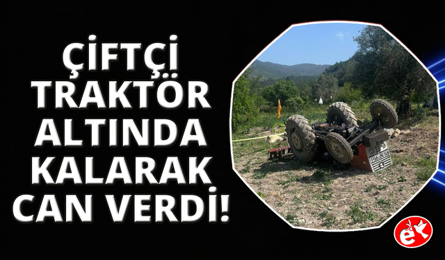 Tarlasını sürerken traktörün altında kalarak hayatını kaybetti