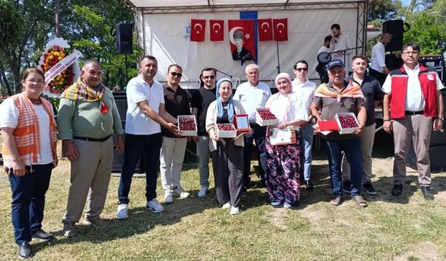 Binlerce insan Kiraz Festivali için Börez'e akın etti