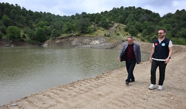 Çiftçinin su kaynağı yeniden hayat buldu