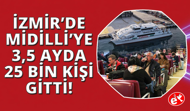 Aliağa’dan Midilli’ye 3,5 ayda 25 bin kişi gitti