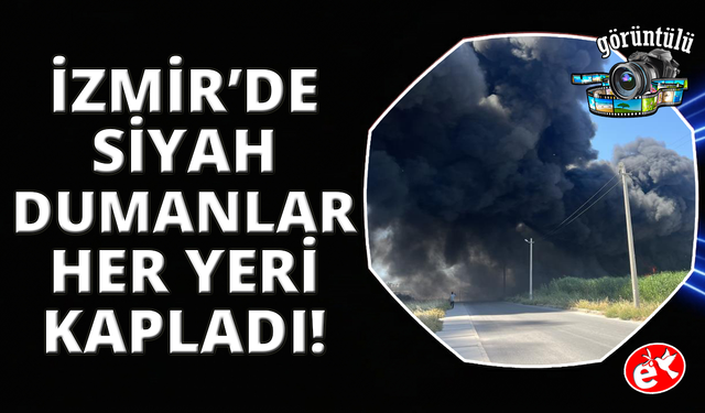İzmir'de geri dönüşüm fabrikasında korkutan yangın