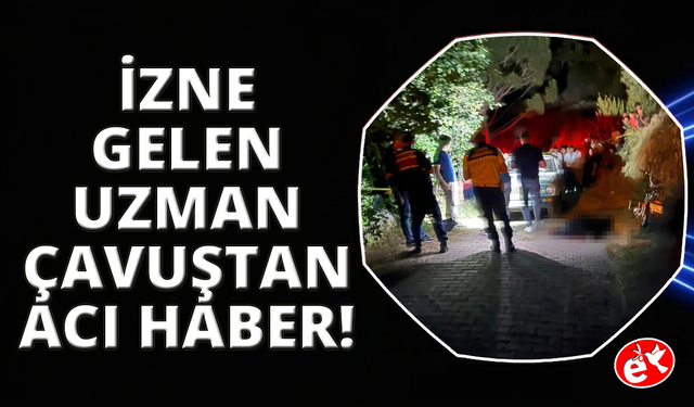 İzne gelen uzman çavuş kazada hayatını kaybetti