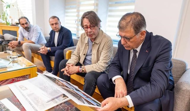 Başkan Tugay ve Sepil Göztepe’nin İnciraltı projesini görüştü