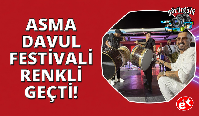 Asma Davul Festivali'nde 100 davul sanatçısı aynı sahnede