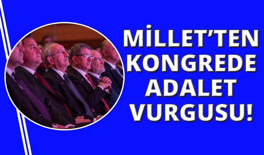 Millet İttifak'ın liderleri İzmir İktisat Kongresi'nde konuştu