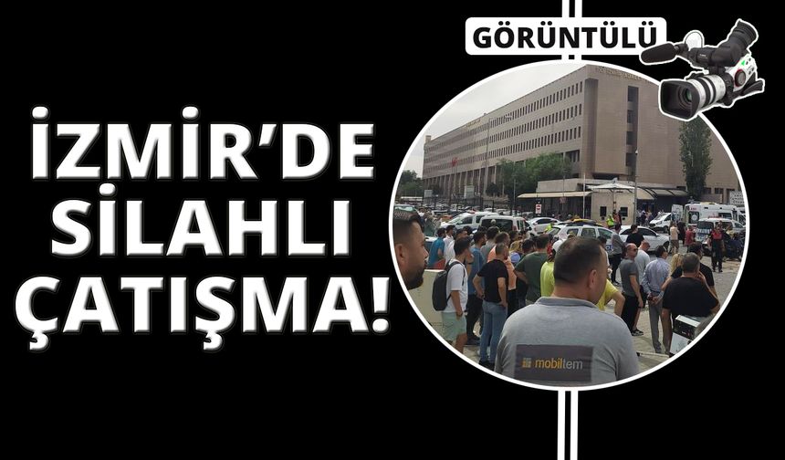 İzmir Adliyesi önündeki restoranda çatışma!
