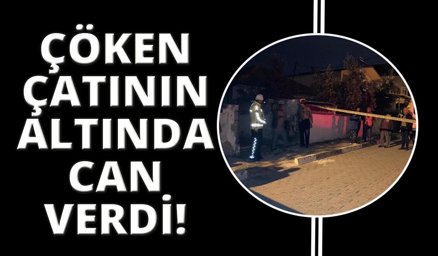 Manisa'da tamir ettiği sundurmanın altında hayatını kaybetti