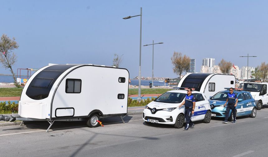 İzmir Büyükşehir Belediyesi'nden karavan işgaline önlem