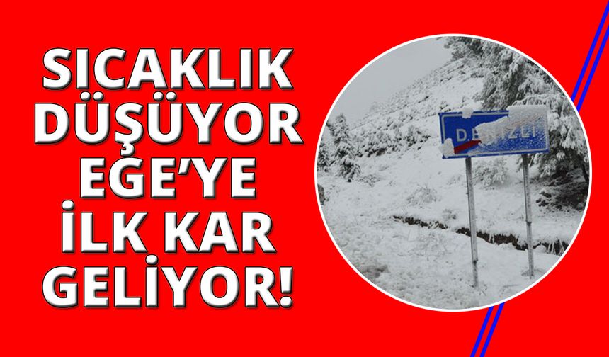 Denizli’ye soğuk hava ve kar yağışı geliyor