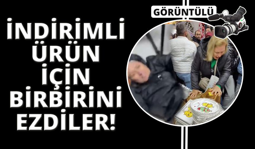 İzmir'de mağaza açılışında izdiham, birbirlerini böyle ezdiler