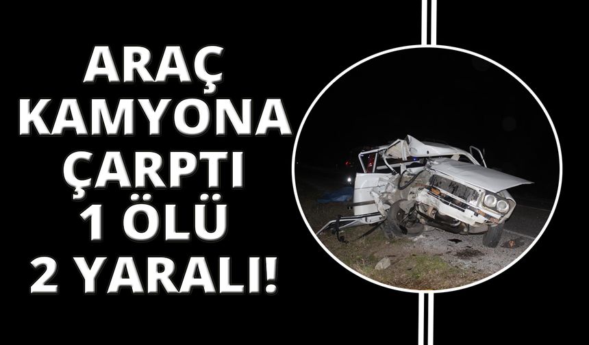 Manisa’da otomobil arıza yapan kamyona çarptı