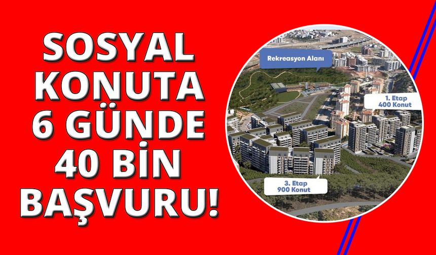 İzmir’in örnek sosyal konut projesine 6 günde 40 bin talep