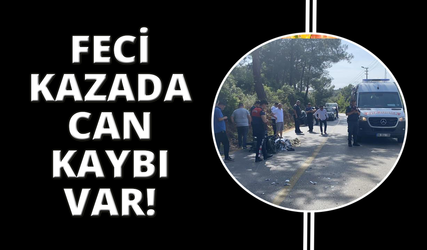 Bodrum'da feci kaza: 1 ölü, 1 yaralı