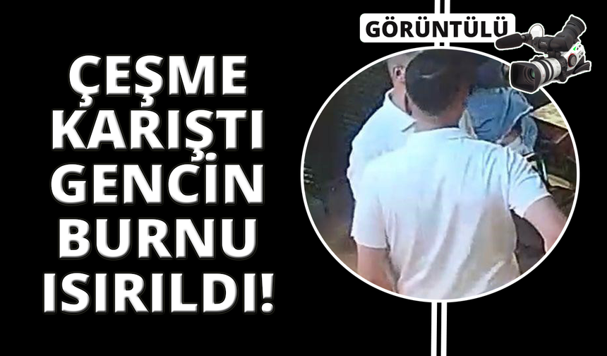 Çeşme'de 17 yaşındaki gencin burnu ısırılarak koparıldı